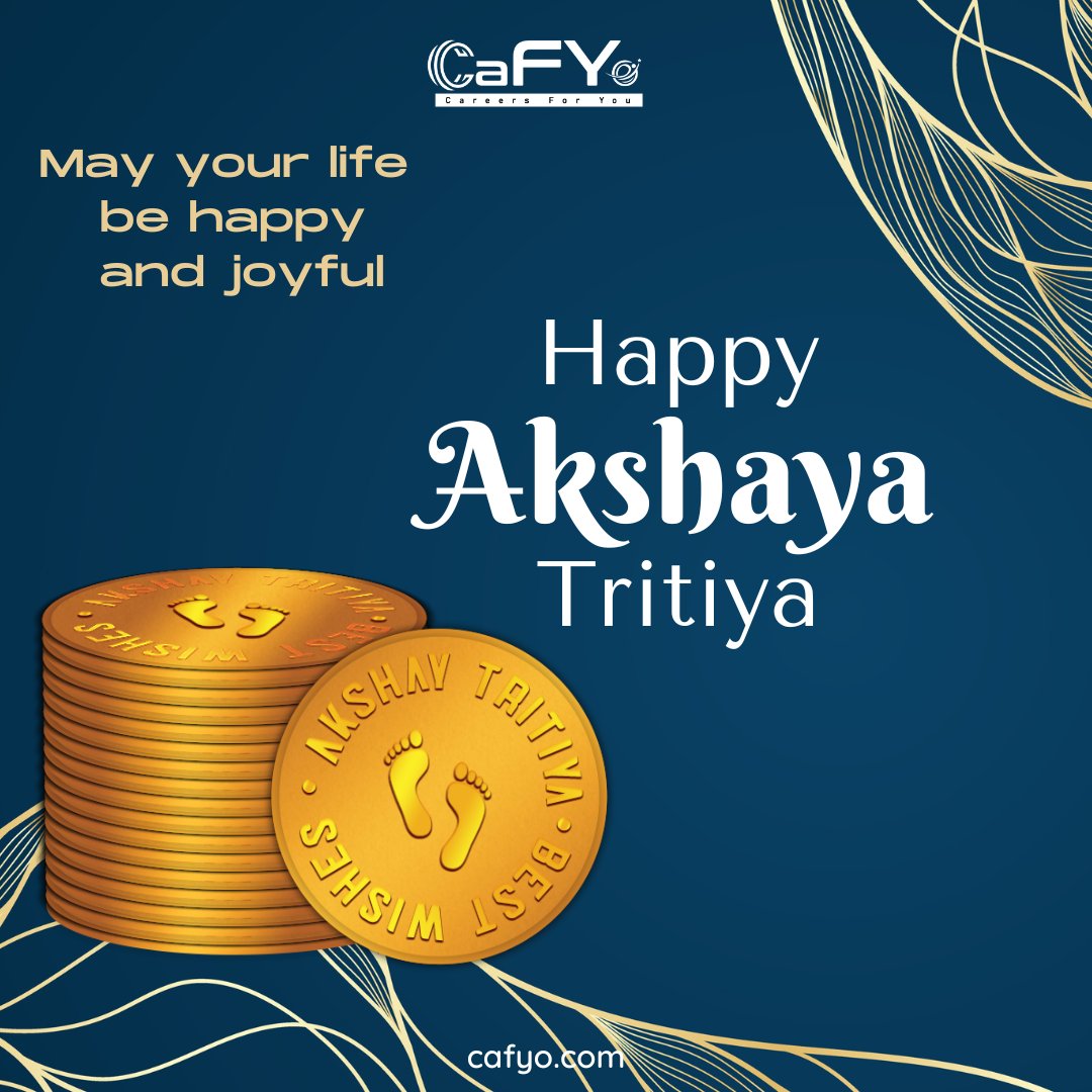 CafyoManagement's tweet photo. May your life be happy and joyful, Wish you happy Akshay Tritiya from CaFYo Family.
#AkshayTritiya2023 #akshaytritiya #cafyo https://t.co/4V52TD6wPN