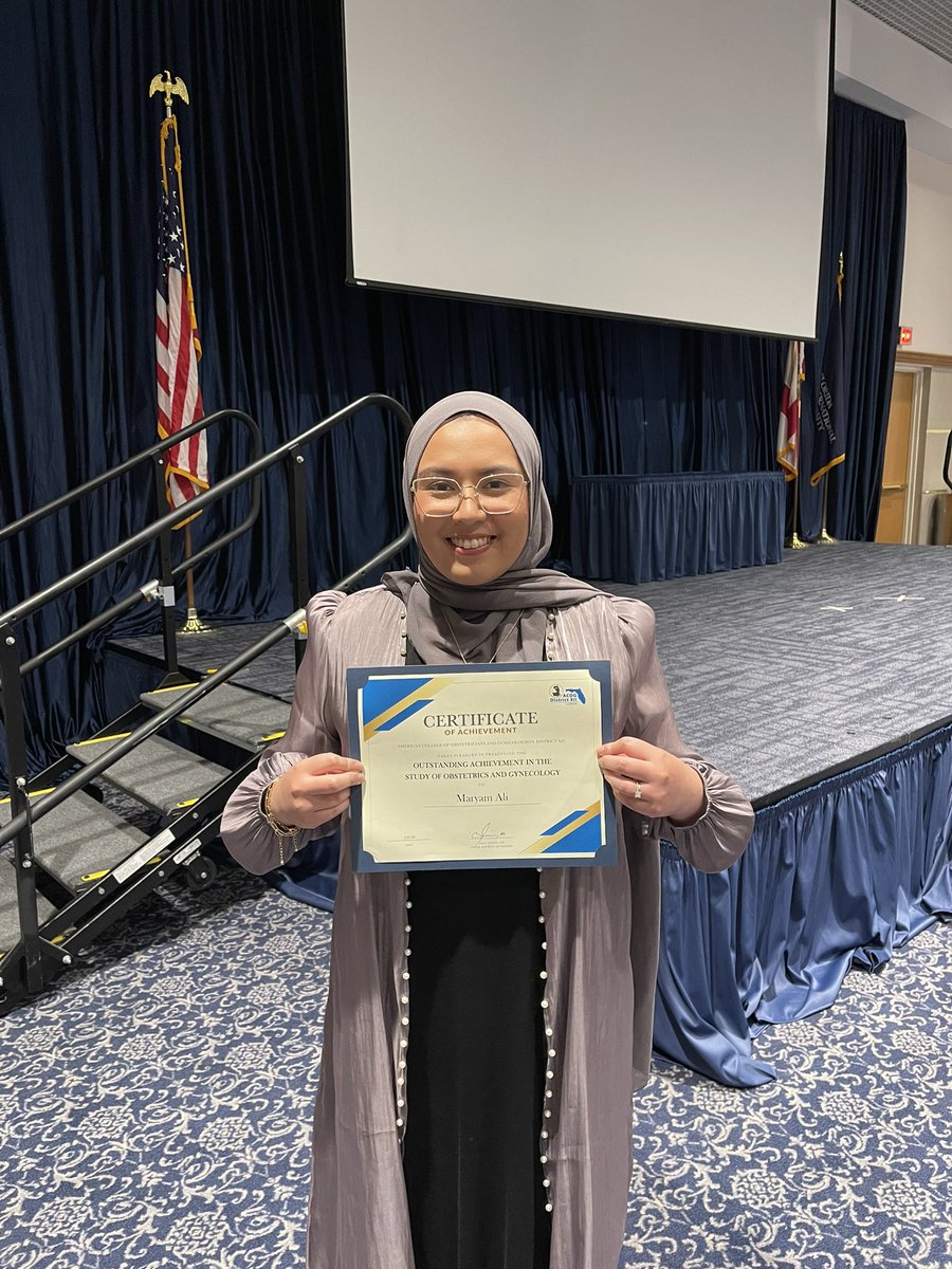 MaryamInMed's tweet photo. Finished my last shelf exam yesterday, celebrated Eid this morning, and received ACOG District 12 Medical Student Award this afternoon! Appreciate all the support from wonderful faculty like Dr Martinez, Dr Runowicz, and Dr Simpson! 

And Eid Mubarak to all those observing💖💓 https://t.co/aw9PIrdvZK