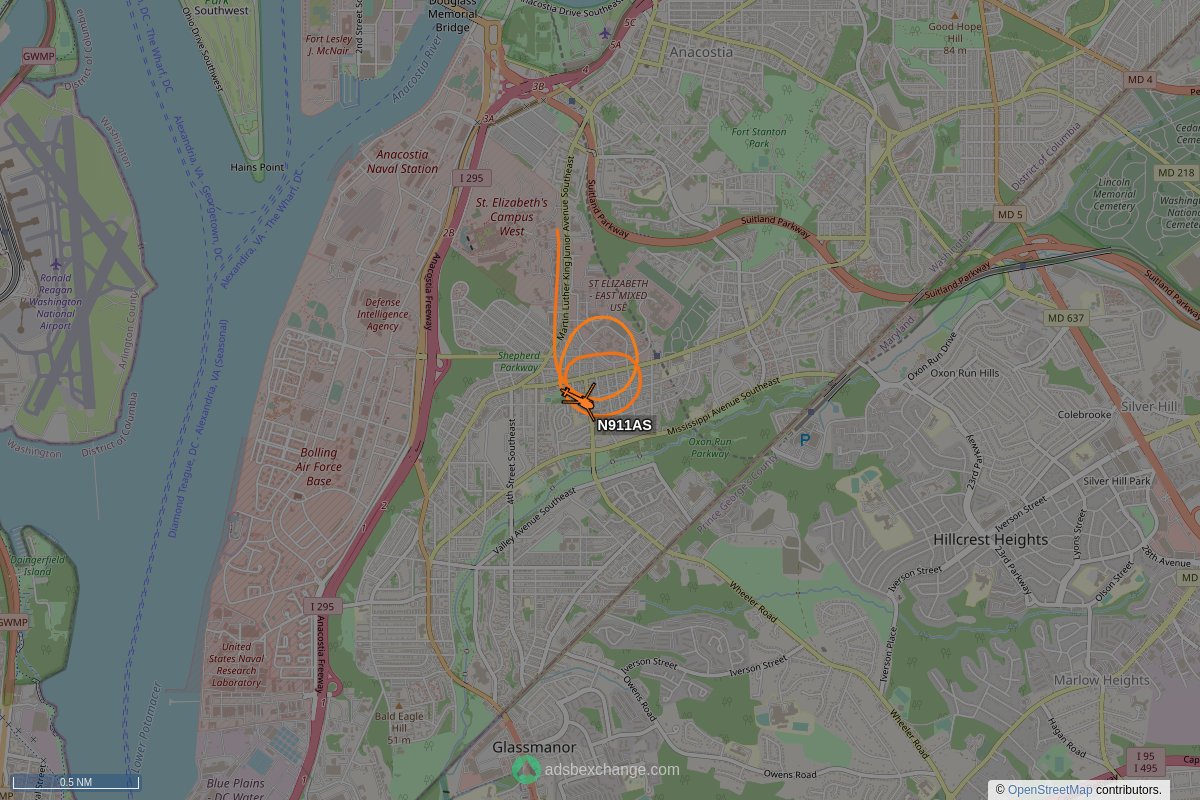 policeoverhead's tweet photo. DC Metropolitan Police #N911AS (a AS50) was seen near Congress Heights, Washington, DC around 02:31 UTC squawking 5165 https://t.co/pbziUA7LnZ #MPDC #MPD #DCPolice https://t.co/QJ0Ijs5cEw