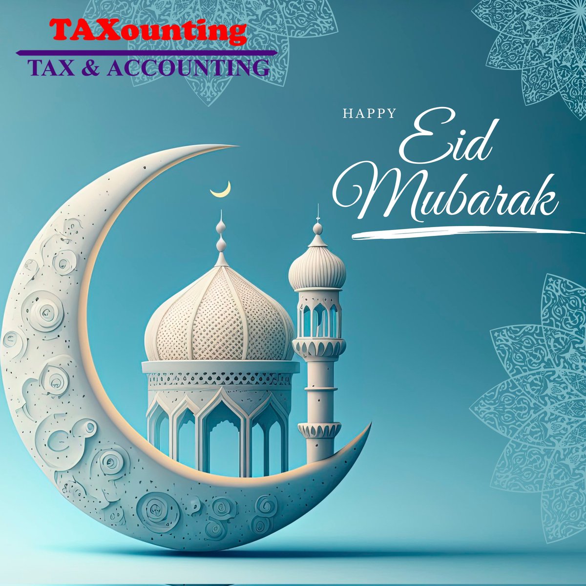 TAXounting's tweet photo. 𝐄𝐢𝐝 𝐌𝐮𝐛𝐚𝐫𝐚𝐤!

#Eid #eidmubarak #eidmubarak2023 https://t.co/FrOHZI0Gvp