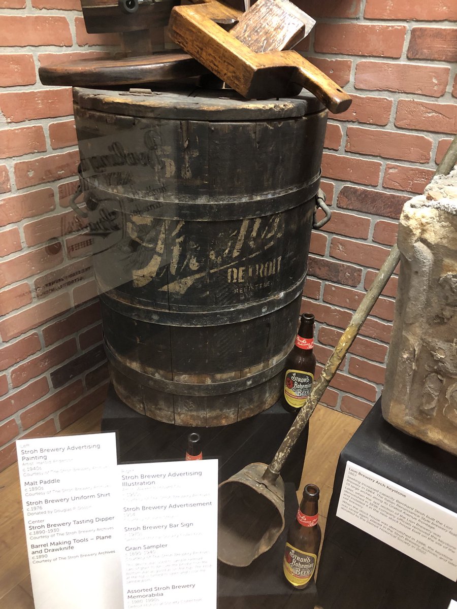 LoveDetroit1's tweet photo. Visited the Detroit Historical Museum today & saw the Detroit beer exhibit again. Looks like it’s changed. Many different things in the display. Look at the Mattay Cola by Stroh’s! Wow! @StrohsDetroit @DHSDetroit @HistoricDET @visitdetroit #Strohs https://t.co/mpDjTYcL4u