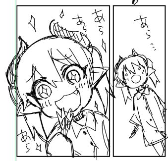 サキュバスちゃんの表情描くの楽しい^ω^ 