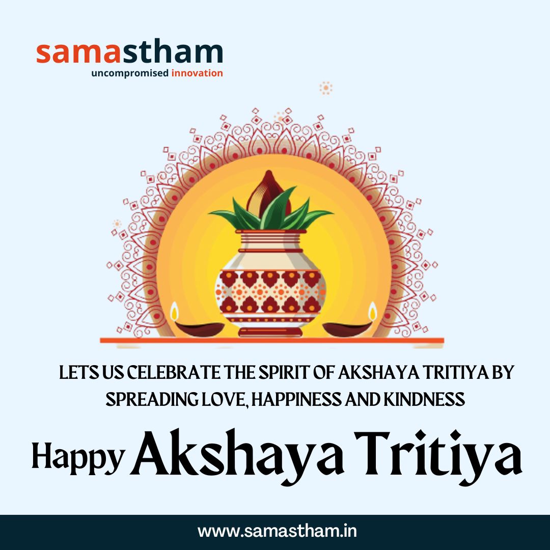 SamasthamDotin's tweet photo. LET US CELEBRATE THE SPIRIT OF AKSHAYA TRITIYA BY SPREADING LOVE, HAPPINESS, AND KINDNESS.

#AkshayaTritiya #HappyAkshayaTritiya #AkshayaTritiya2023 #Tradition #success #prosperity #abundance #Festival #FestivalOfIndia https://t.co/gCs7yQ158T