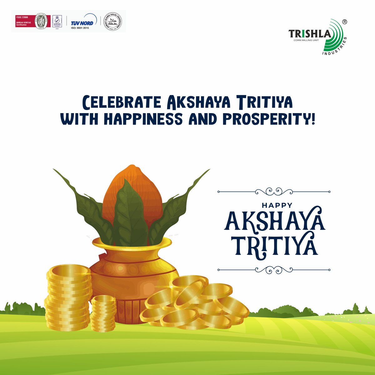 Trishlaind_2004's tweet photo. Celebrate this auspicious day blissfully with your family and friend. #HappyAkshayaTritiya #AkshayaTritiya https://t.co/ui7i0kcxHT