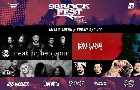 AKaplanDink's tweet photo. Running spot for 98 Rock Fest. at Amalie Arena https://t.co/TlIymFxNPr
