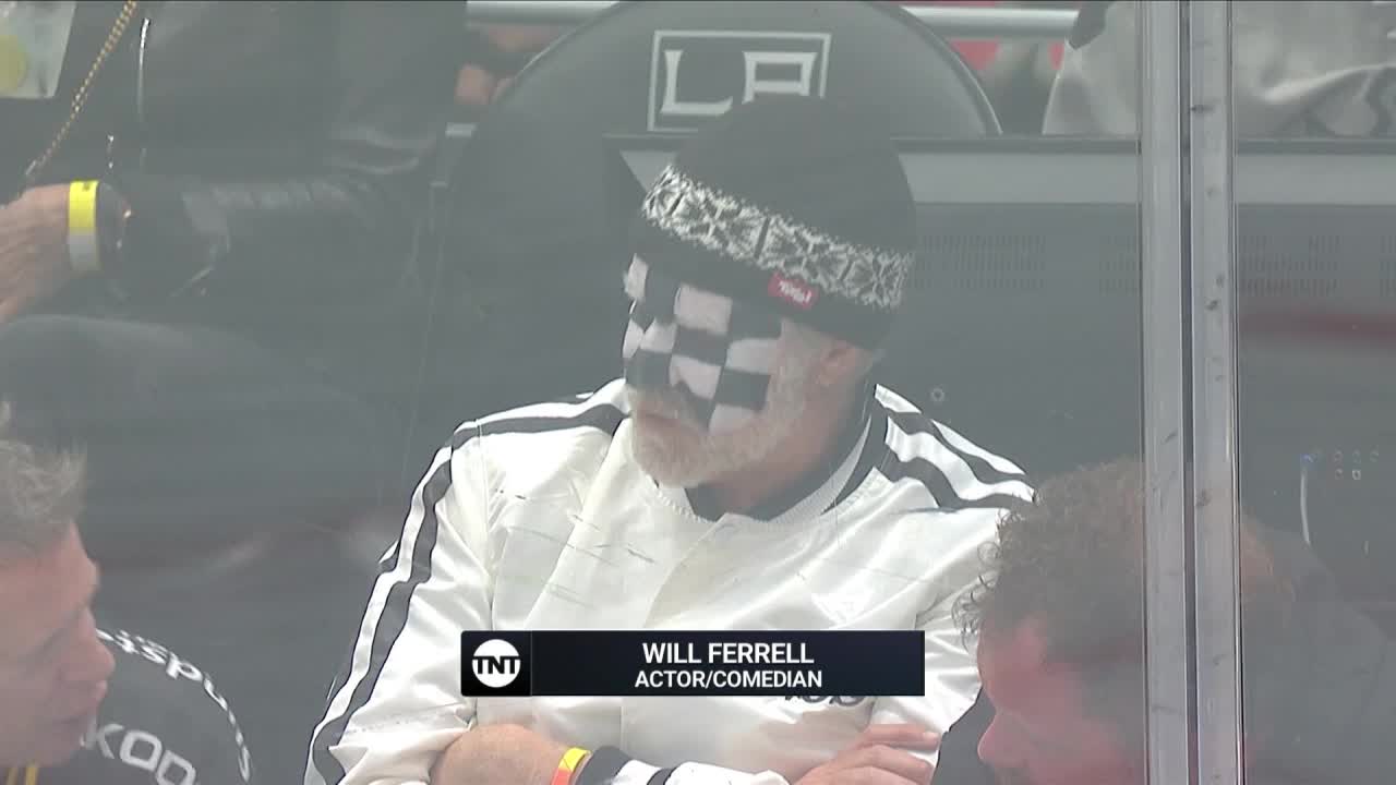Will Ferrell spotted at OilersKings playoff game in full face