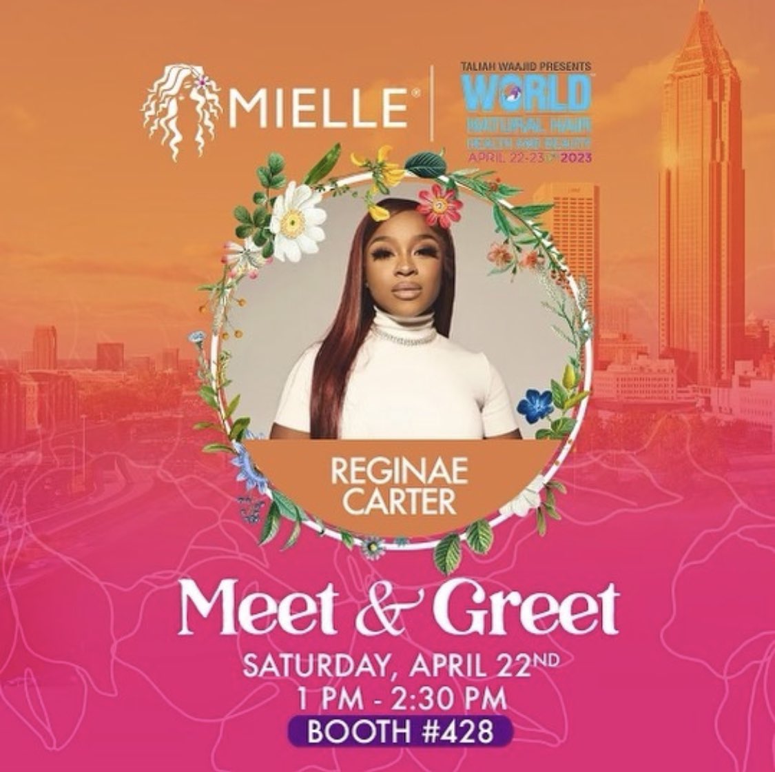 ReginaexSerena's tweet photo. Come hang out with @reginae_carter1 at @MielleOrganics booth this weekend ‼️@naturalhairshow #WNHS https://t.co/ie29mAUpHc