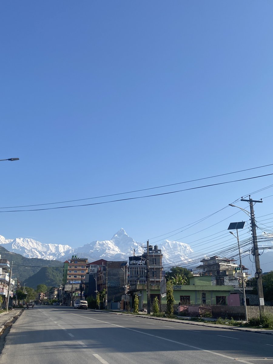 DrPrateekshya's tweet photo. Finally weather cleared. Witnessing this after days of bad weather ♥️
Good morning from Pokhara 😊 https://t.co/9lVlWmGADX