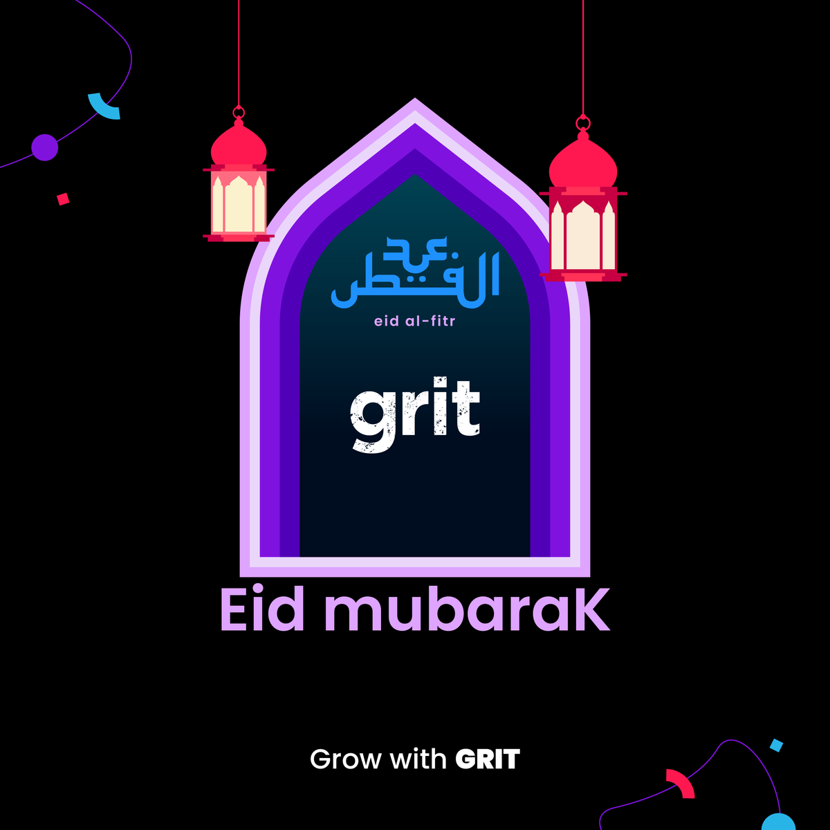Web3Jobs_grit's tweet photo. GRIT wishes everyone Selamat Hari Raya! May this joyous occasion bring you and your loved ones together in peace, love, and harmony. #HariRaya #EidMubarak #CelebratingTogetherness https://t.co/otNXQiaQob