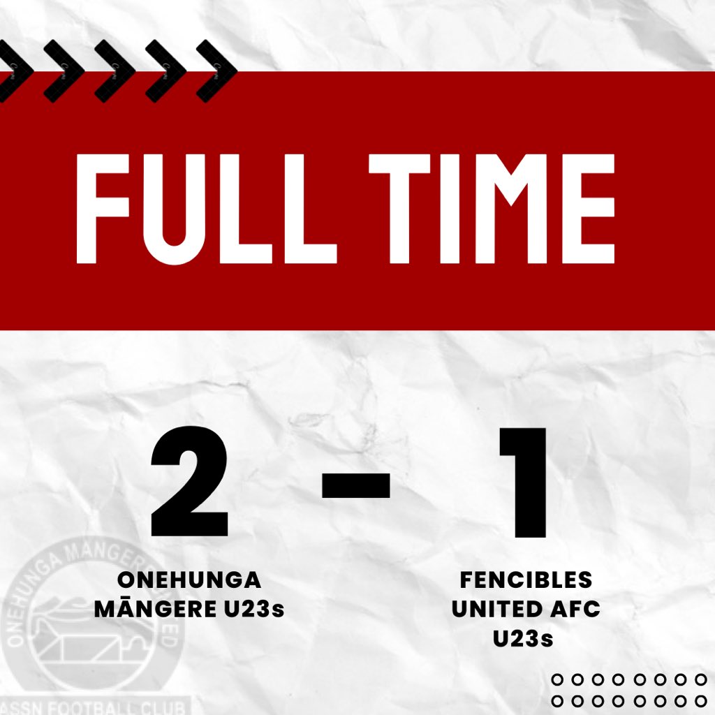 U23s FULL TIME: Our U23s go away with the win! First team to kick off in 5 min!