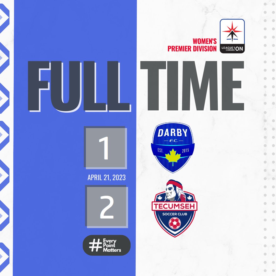 L1OWomens's tweet photo. @DARBYFCL1O @TecumsehLeague1 FULL TIME -
@TecumsehLeague1 start their season off on the right foot and come away with all 3 points.   

#L1OLive #EveryPointMatters #L1OKickOff2023 https://t.co/WTApn3ydM7