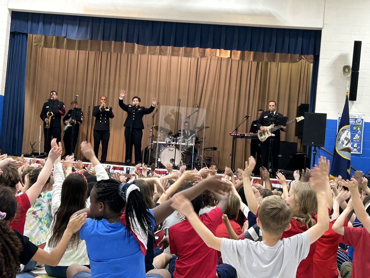 Our Seahawks rocked out with the United States Navy Band- The Cruisers today! What a great experience for all!