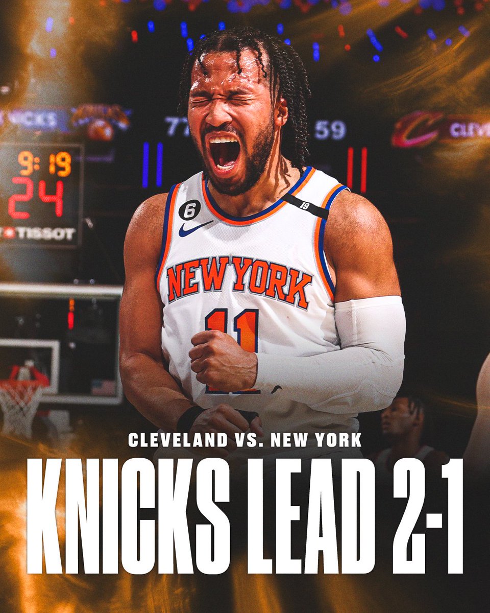 espn's tweet photo. THE KNICKS TAKE CARE OF BUSINESS AT THE GARDEN 🗽 https://t.co/SFW77fvI5J