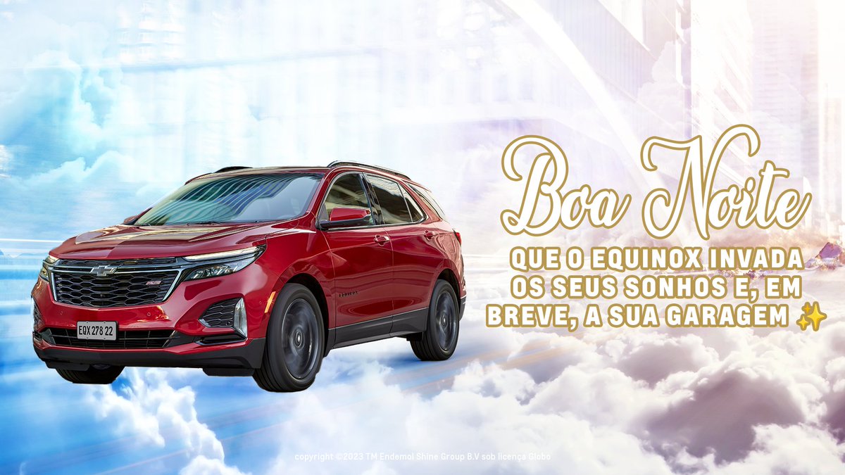 chevroletbrasil's tweet photo. Sabe quem mais pode levar um Chevrolet Equinox pra casa??? Você 😎 Corre no https://t.co/mDNo8MTYR7 e aproveita os últimos momentos pra se inscrever na nossa promo!! 🚘 #TeamChevrolet https://t.co/T5az9hWVef