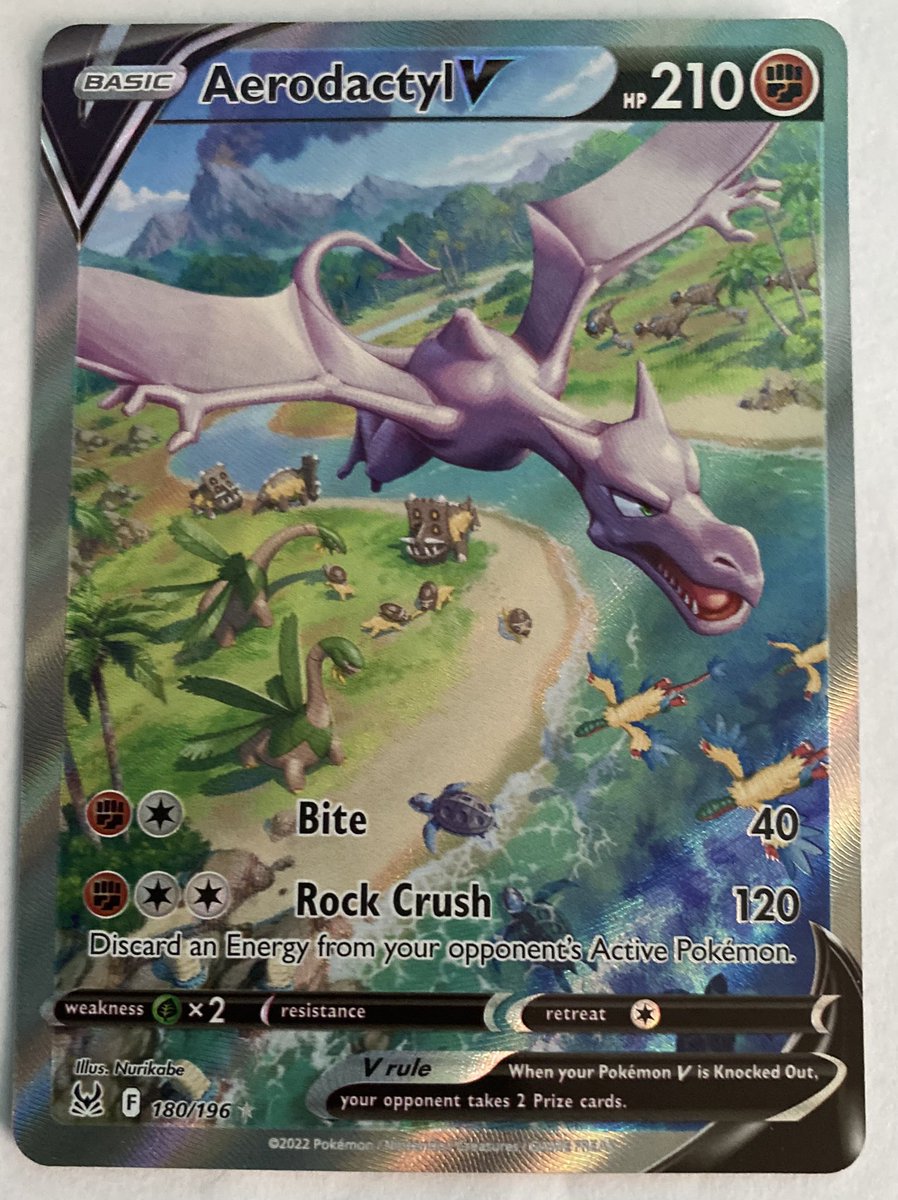 tcoins1's tweet photo. Still going for the trade-up rn. 

Aerodactyl V Alt for trade. TV: $123. Looking for anything over $130. Prefer 1 card. More pics can be taken

RTs pls

#Pokemon #PokemonTCG #tradeupchallenge
@FTC_MARKET @BUYSELLTRADETCG @CardboardBanger @TCGSELLS4U @TheHobby247 @HobbyRetweet_ https://t.co/uKOdfUESCr