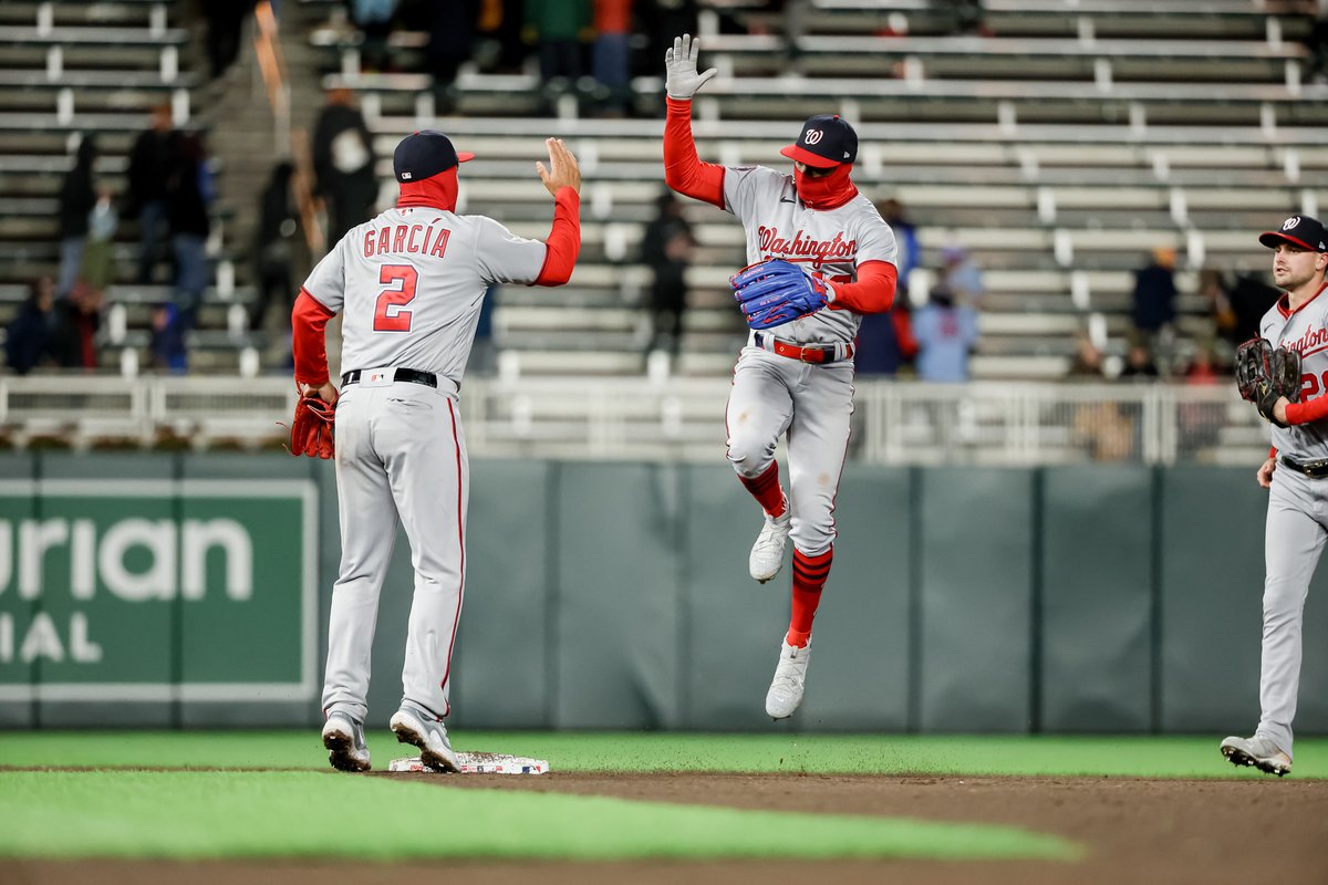 Nationals's tweet image. the cold never bothered us anyway