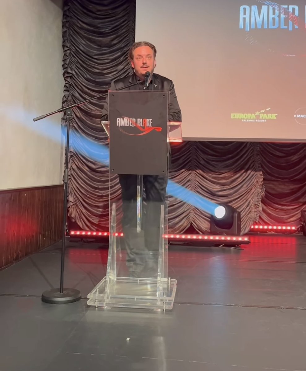 MichaelMack's tweet photo. What an incredible evening! Last night, we celebrated the release of our new #VR experience #AmberBlake: Operation Dragonfly at @yullbe_official with @jadelagardere in a breathtaking event with guests from all around Europe. Pleased about their reception of this new experience, you have to check it out!
