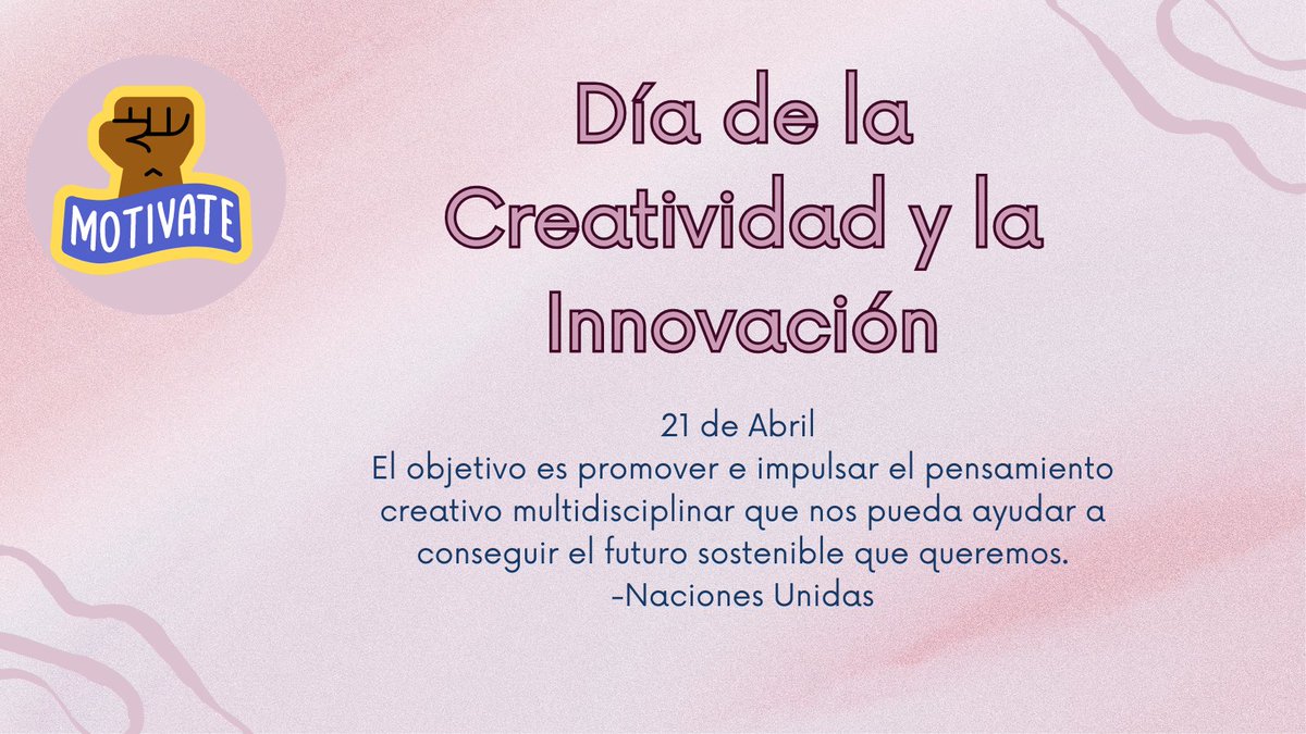 cam13718's tweet photo. 21 de abril Día Mundial de la Creatividad y la Innovación 📚✏️#DíaMundialdelaCreatividad #DíaMundialdelaCreatividadylaInnovacion #Creatividad #Innovación #PICOPudg https://t.co/QVdY15oat2