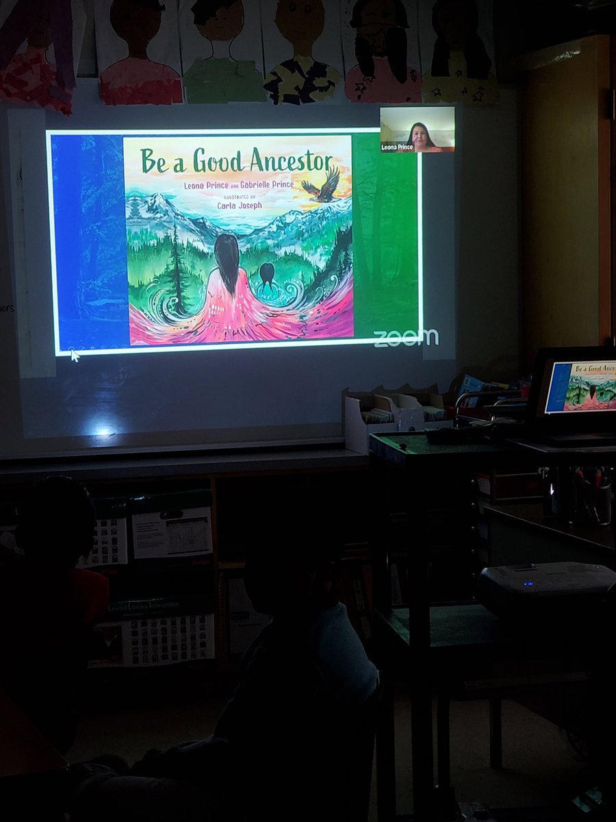 MsSelvin's tweet photo. An insightful time making many connections to the land, self, and others with virtual author @Leona_Prince1's book "Be a Good Ancestor". Ss pledged to be good living ancestors through their eco-friendly acts and painted our Mother Earth 🌎♻️ #EarthDay2023 @tdsb @tdsb_SMPS https://t.co/kYUuv91Hoc