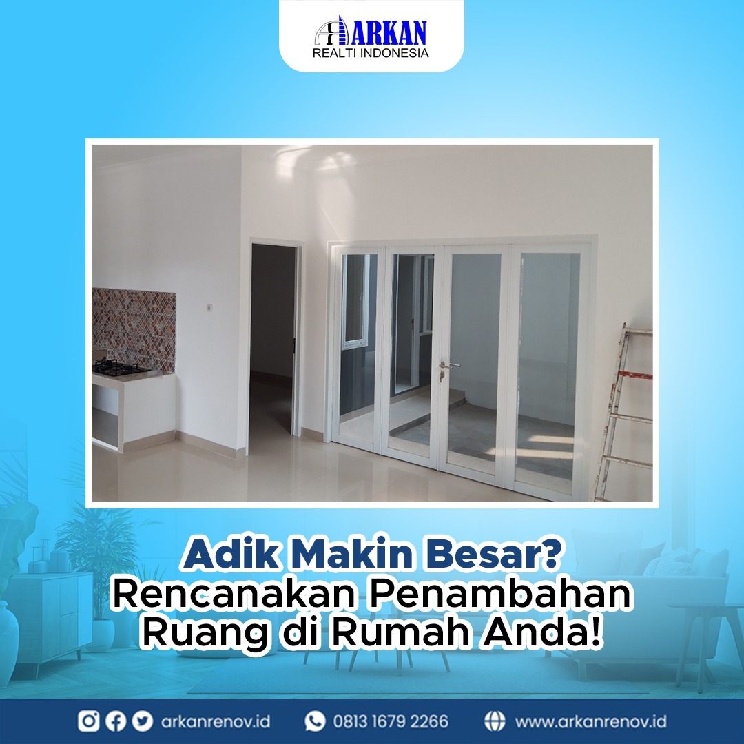 ArkanrenovId's tweet image. Halo ayah bunda, Si Kecil sudah semakin besar dan butuh kamar sendiri? Langsung rencanakan pembuatan ruang di rumah Anda ya!

Yuk, langsung hubungi @ArkanRenovId atau cek website-nya sekarang! #tambahruang #kamaranak - arkanrenov.id