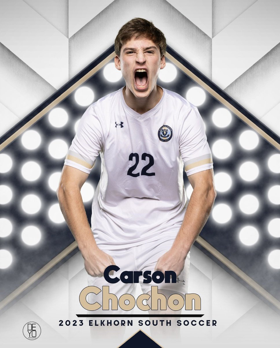 eshssoccer's tweet photo. Senior Showcase: Carson Chochon
@Chochon_Carson
College Plans: UNO Business Major &amp; play soccer for @OmahaMSOC
Favorite ESHS Soccer Memory: Scoring &amp; Celebrating with teammates after scoring the 1st goal of the season.
Advice to Underclassmen: “Work hard when no one is watching.” https://t.co/m2wvN0k30O