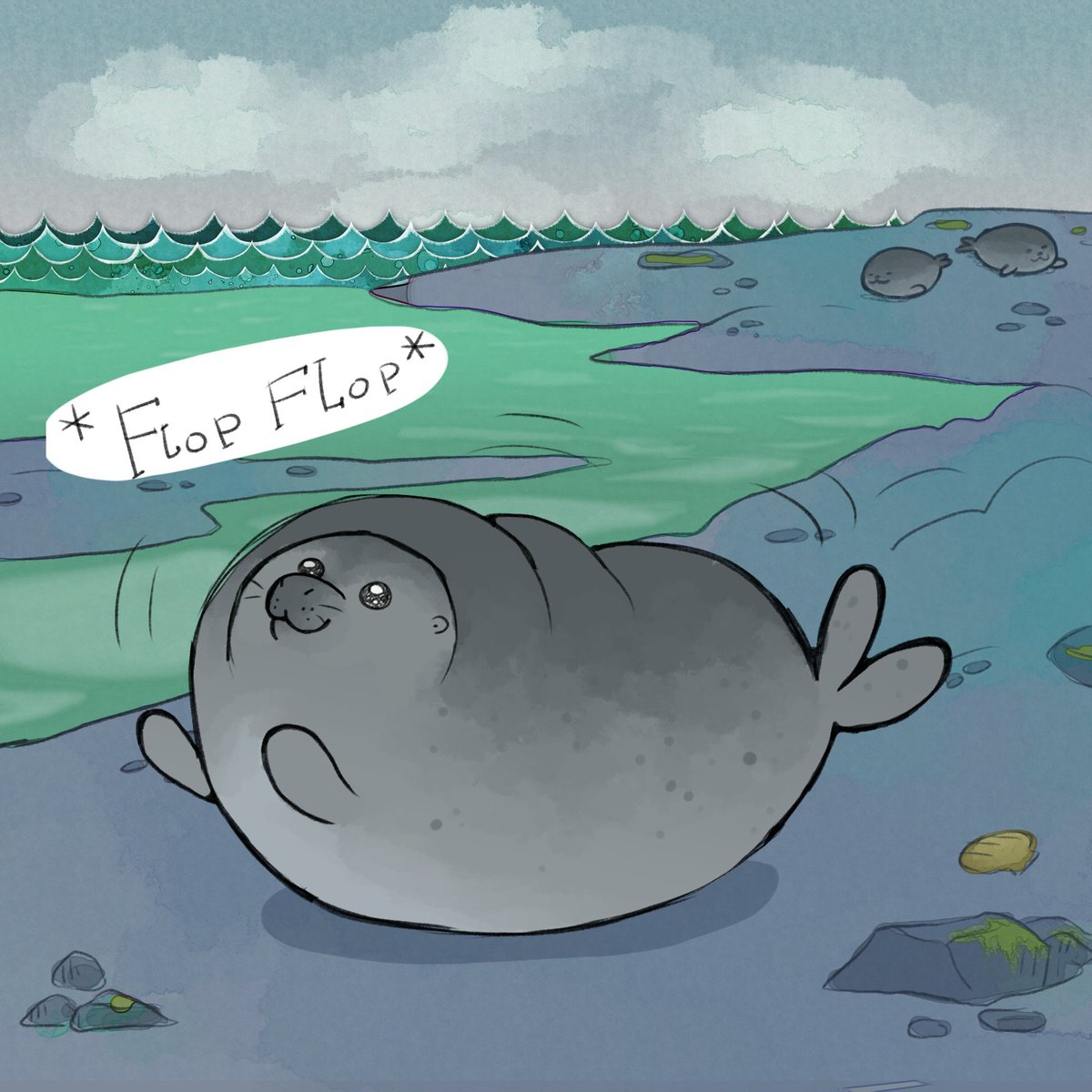Spammykiins's tweet photo. Seals are funny :) (1/2) https://t.co/JFgVIfsuvp