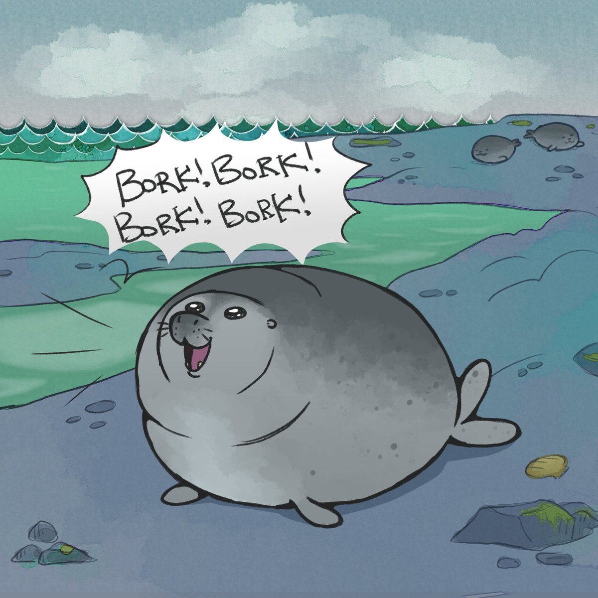 Spammykiins's tweet photo. Seals are funny :) (1/2) https://t.co/JFgVIfsuvp