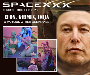 CallumScott's tweet photo. Exploding on Pornhub this summer, with a touch of Musk n' Grimes et al 
@Pornhub @xvideoscom @elonmusk 
#ElonMusk #SpaceX #Parody #porn https://t.co/1Arkgw51Ab