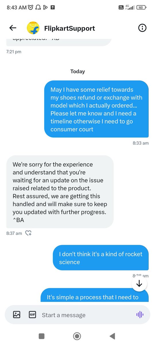 arunparashar19's tweet photo. #Flipkart 
#carelessnesstowardscustomer 
#flipkartscam https://t.co/iej9sw5mxf
