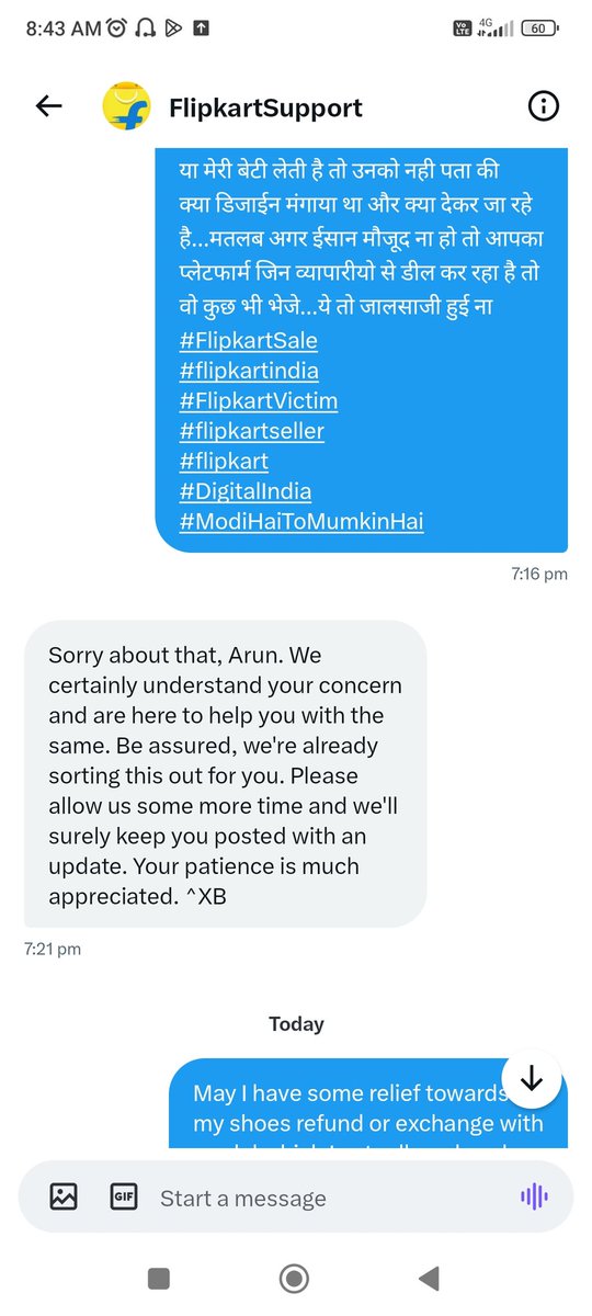 arunparashar19's tweet photo. #Flipkart 
#flipkartscam https://t.co/imQGqh3Nwh
