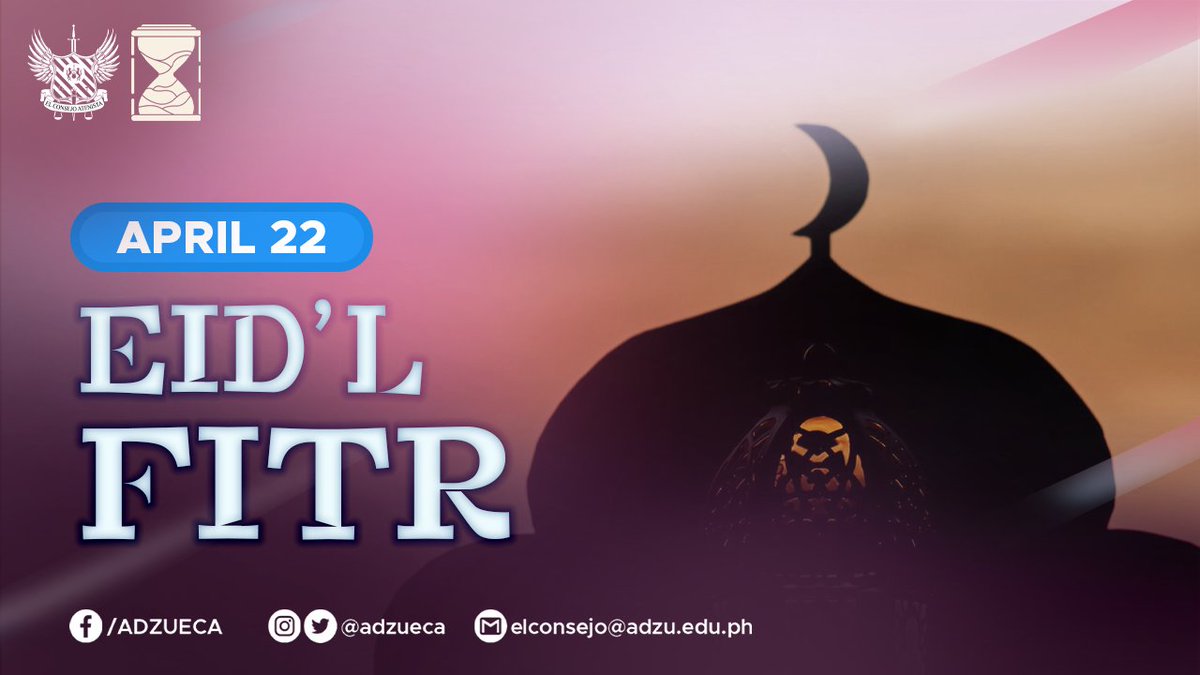 ADZUECA's tweet photo. Let the blessed celebration commence!

Today marks the end of a month of fasting by our Muslim brothers and sisters. May Allah S.W.T. continue to shower blessings and gifts to all Muslims. https://t.co/r1Tp73Jqpl