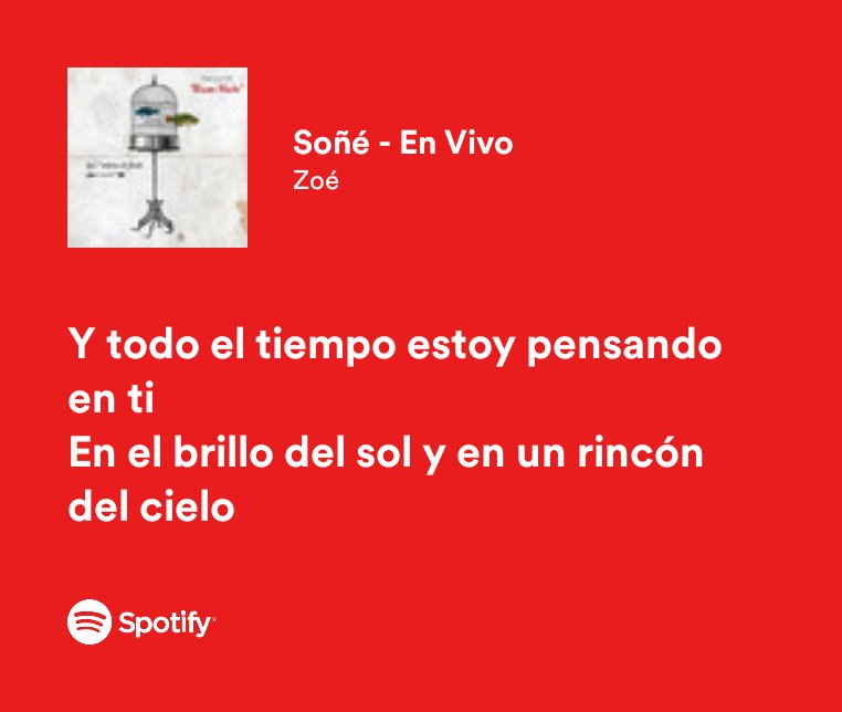 Soñé / Zoé