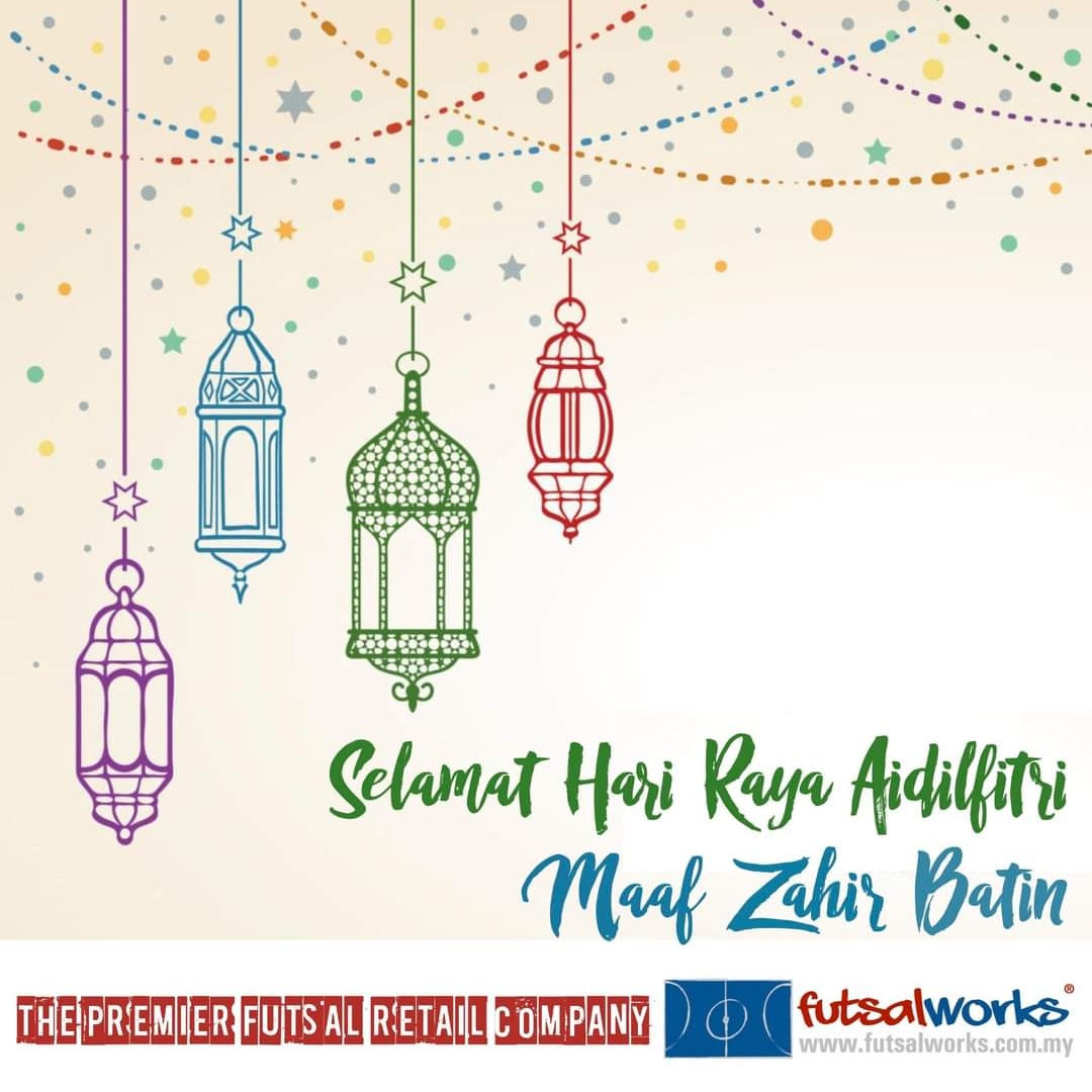 futsalworks's tweet photo. Selamat Hari Raya Aidilfitri dan Maaf Zahir Batin daripada kami di Futsalworks.

Futsalworks ditutup dari Khamis, 20 April 2023 sehingga Selasa 25 April 2023 dan akan dibuka kembali pada Rabu 26 April 2023

#SelamatHariRaya #EidMubarak #Eid #Aidilfitri #EidulFitr #Futsalworks https://t.co/WmAVNBqNym