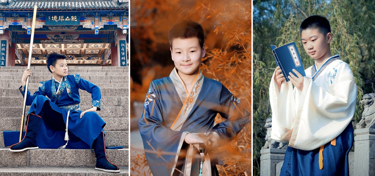 Students wear Hanfu in the Licheng District of Ji'nan to celebrate Shangsi Festival~🌺 #Hanfu #FolkCustomsOfShandong  
(Photos by Yu Xin)