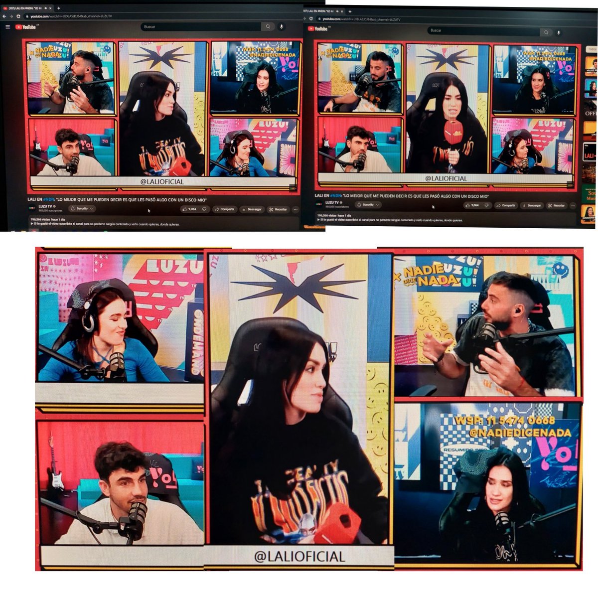 Mariventura25's tweet photo. @luzutvok @NicolasOcchiato flor y Nico parece que miran afuera de la pantalla, es cuestión de cambiar de lugar. Me da toc! A alguien más le pasa? #nadiedicenada #luzutv #LaliEnNDN #LALI https://t.co/qcCemPISnB