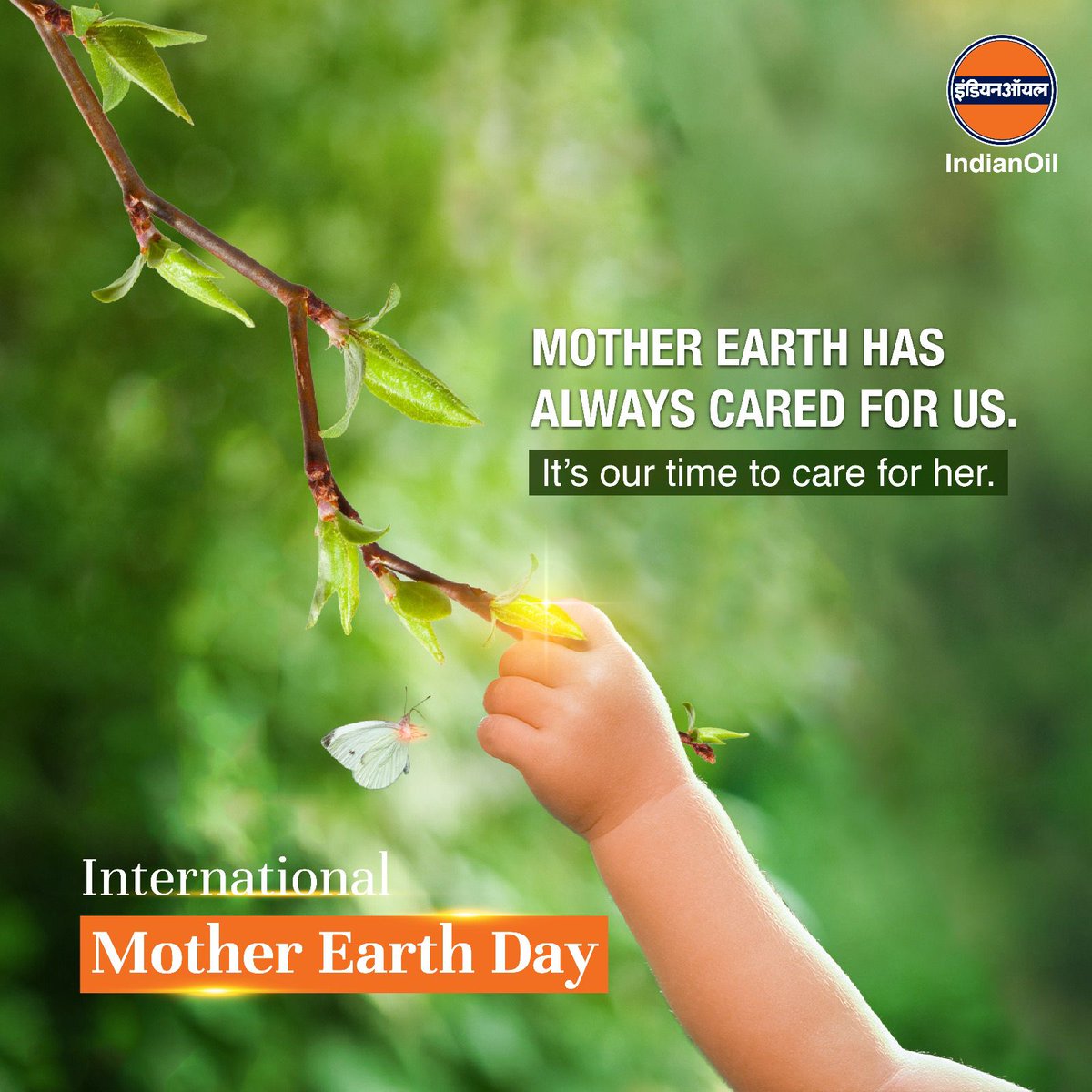 We owe everything to Mother Earth for giving us a beautiful world. This Mother Earth Day, let’s commit towards sustaining and enriching this wonderful  planet.​  
#IndianOil #PehleIndianPhirOil #MotherEarthDay