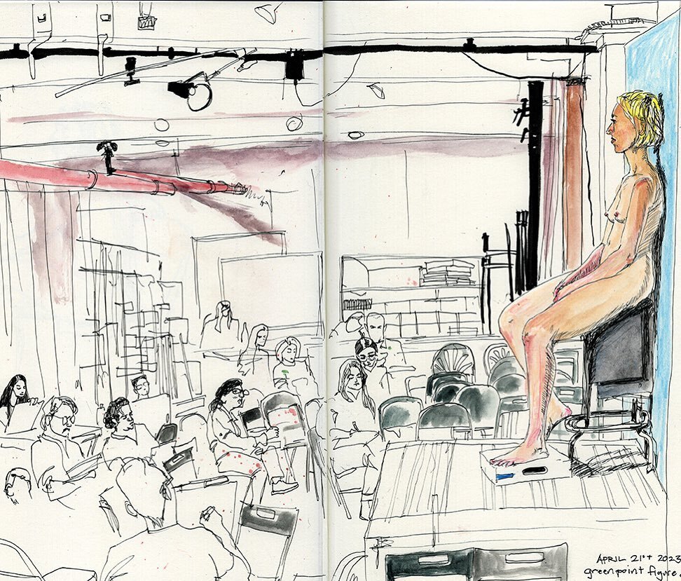 feelbettervin's tweet photo. April 21st 1 hour pose @greenpoint_figure_drawing  #figuredrawing #drinkndraw #sketchbook https://t.co/HQvVjCWIQ6 https://t.co/4aGjubv7Dr