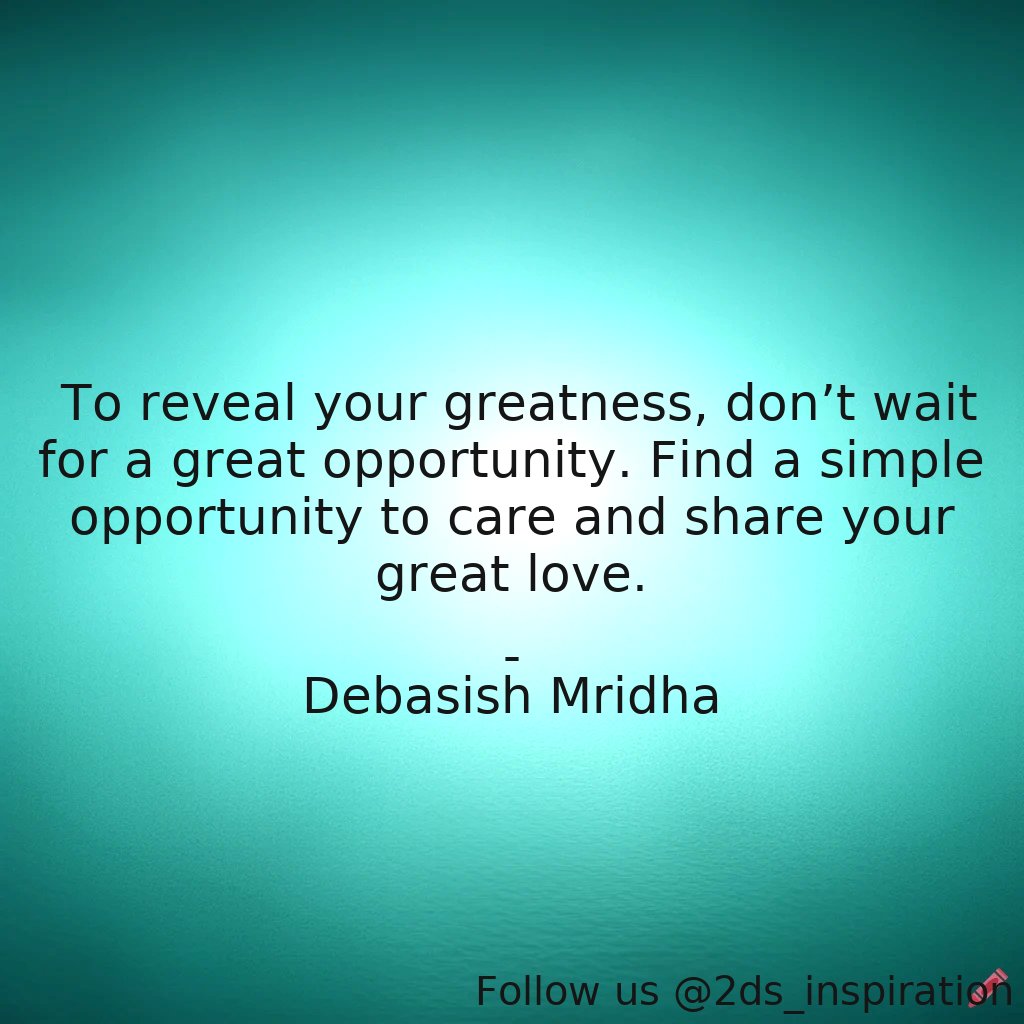 Author - Debasish Mridha

#35351 #quote #careandshare #debasishmridha #debasishmridhamd #gandhi #greatlove #inspirational #miraboli #opportunity #oscarwilde #philosophy #quotes #revealyourgreatness