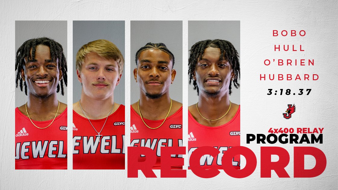 Another one goes down! CJ, Connor, Justen &amp; Devonte beat a 13-year-old record in the 4x400!