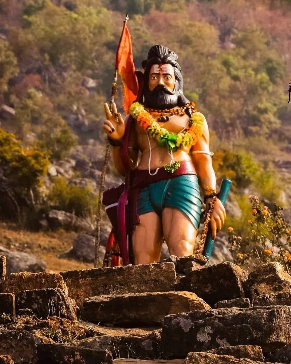 One of the rare Murtis of Bhagwan Parshuram on top of the Mahendragiri hills ~ Odisha.