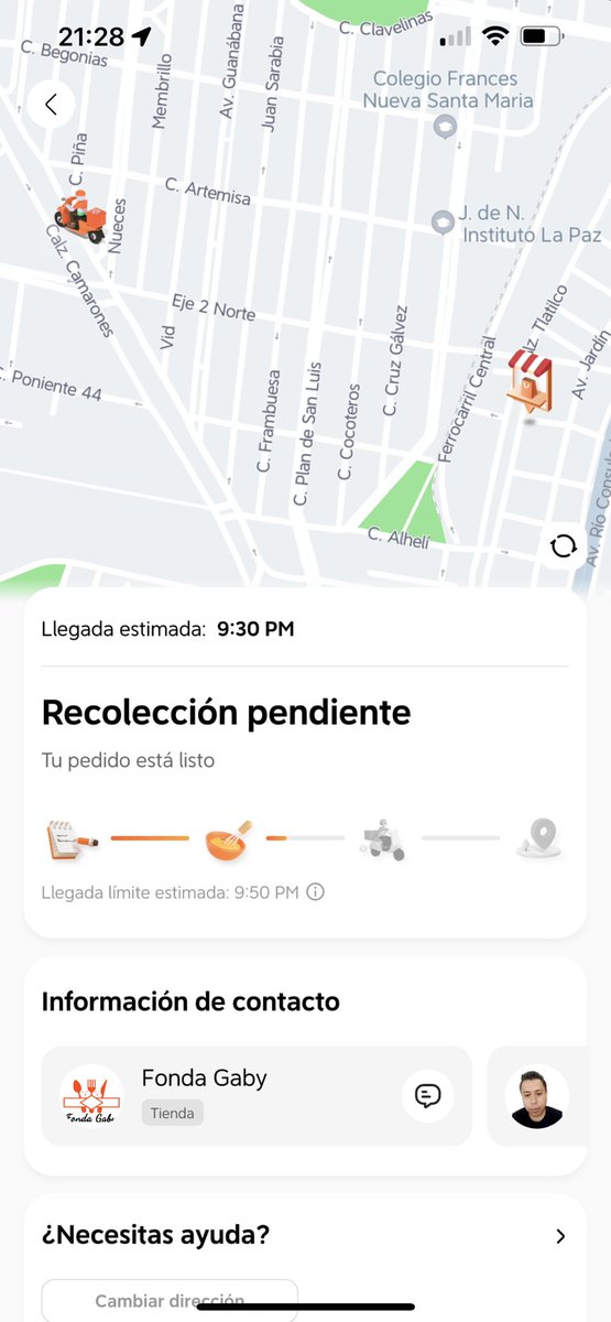 monitto_77's tweet photo. @DidifoodMX tus repartidores haciendo de las suyas. En lugar de ir por mi pedido se aleja del punto de recolección. Hasta cuando? https://t.co/M1RaNvAjj0
