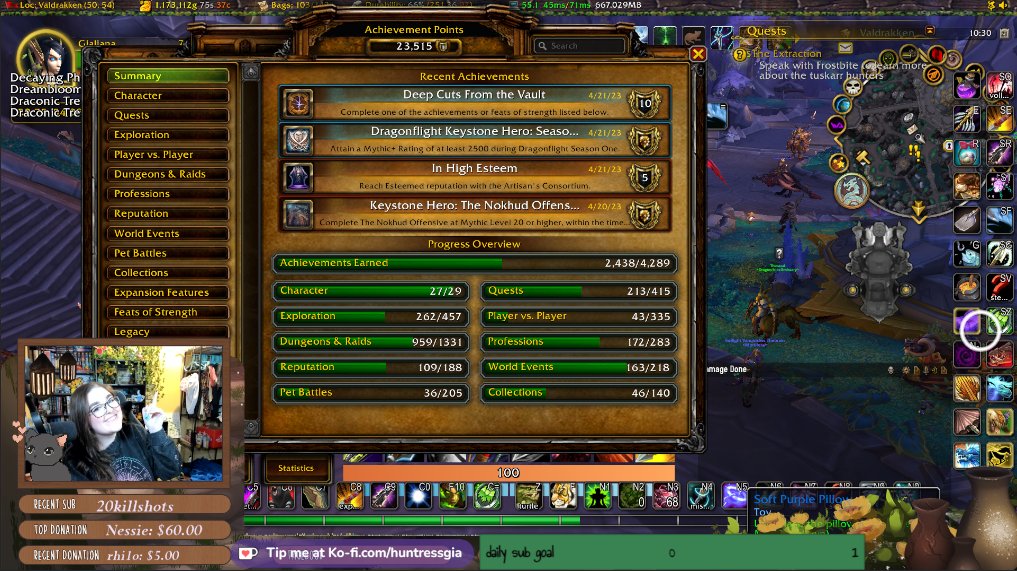 HuntressGia's tweet photo. I DID IT!! MY FIRST #KEYSTONEHERO! After getting KSM consistently for four seasons, I decided to push even higher. Next season I'm aiming for KSH on my main (mm hunter) and KSM on my favorite alt (ww monk)๐@Warcraft #wowtwt https://t.co/gZihy5xsNx