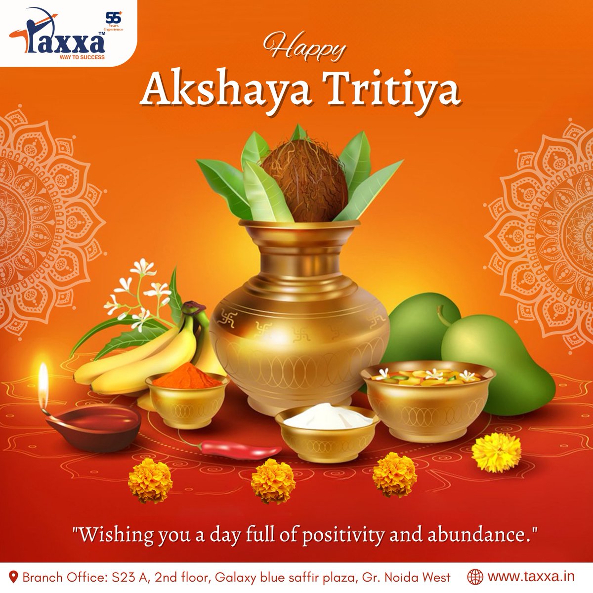TaxxaIndia's tweet photo. "๐๐๐ฉ๐ฉ๐ฒ ๐๐ค๐ฌ๐ก๐๐ฒ๐ ๐๐ซ๐ข๐ญ๐ข๐ฒ๐! May this auspicious occasion bring you and your loved ones happiness, prosperity, and success. May the blessings of Lord Vishnu and Goddess Lakshmi be with you always."
.
#taxxatech #taxplanner #akshayatritiya #wishes #blessing https://t.co/VFaOT7H5om