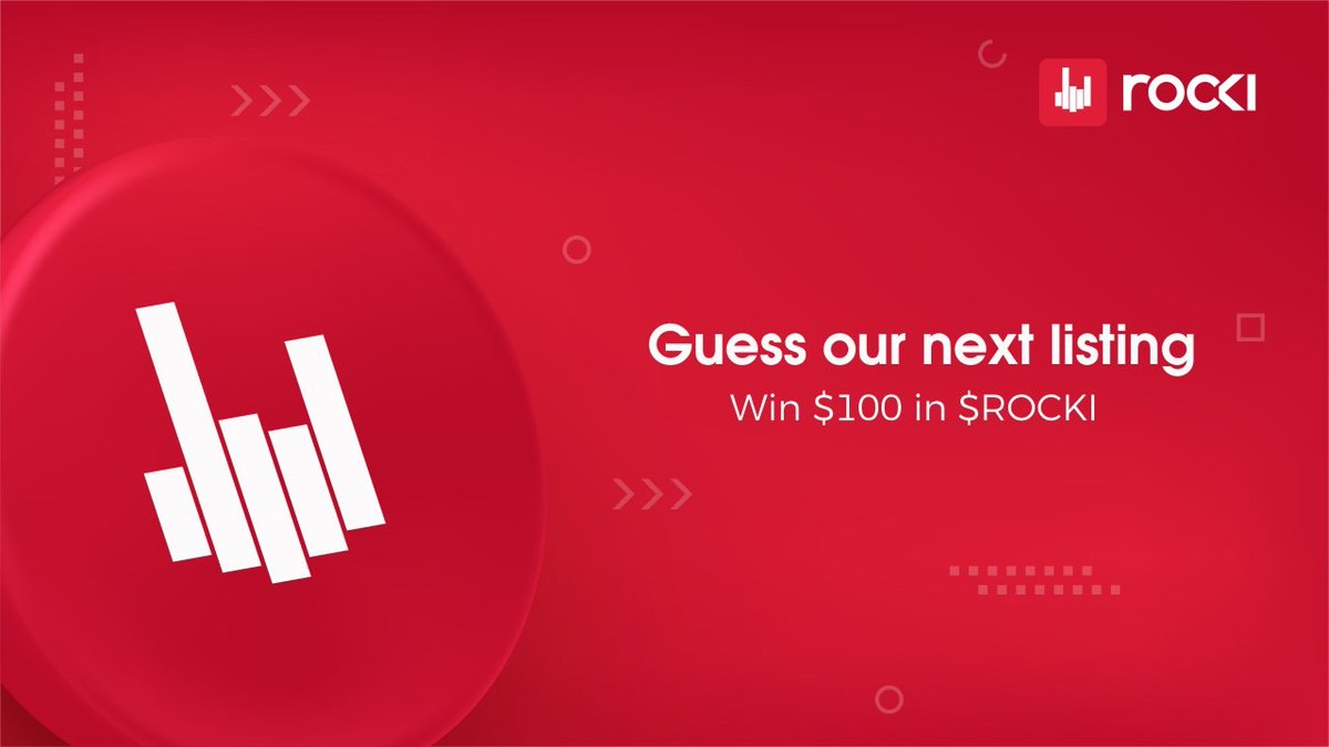 RockiApp's tweet photo. 🔥 Guess our next exchange listing and win $100 in $ROCKI 🥳

✨ Rules :

1️⃣ Follow @RockiApp
2️⃣ Quote RT with your best guess 
3⃣ Tag 3 friends
4⃣ Fill this form : https://t.co/RVU4vTjYRP

🙋 $500 for 5 lucky random winners
📆 Until April 26, 2023, 8AM UTC https://t.co/J4kJNIxS5A