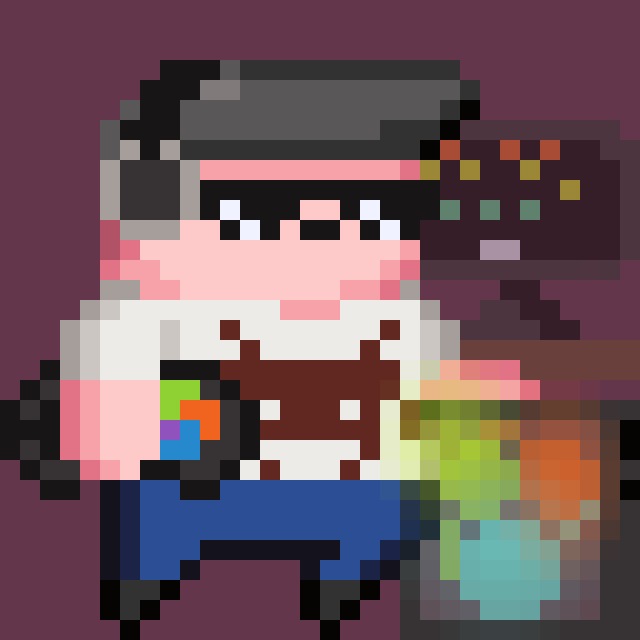 cupcoffeereal's tweet image. A Real Gamer Character.
.
#pixelart #pixelcommunity #pixelartist #artistsoninstagram #sprite #aseprite #nft #rarible #artoftheday #ethereum #criptocomunidad #nftart #rariblenft