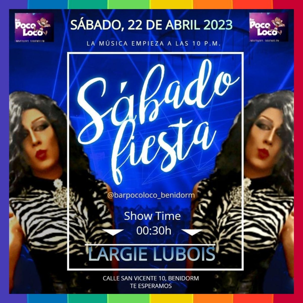 GBenidorm's tweet photo. Tonight at Bar Poco Loco Benidorm, Esta noche. #Benidorm #LGBT #Show #gaybar https://t.co/KL0EjmSdEC