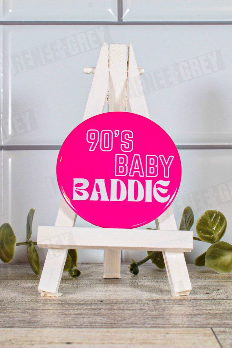 ReneeandGrey's tweet image. Check out the latest addition to our #etsy shop: 90's Baby Baddie, Pinback Button  #pinbackbuttons #buttons etsy.me/3AlIrlK