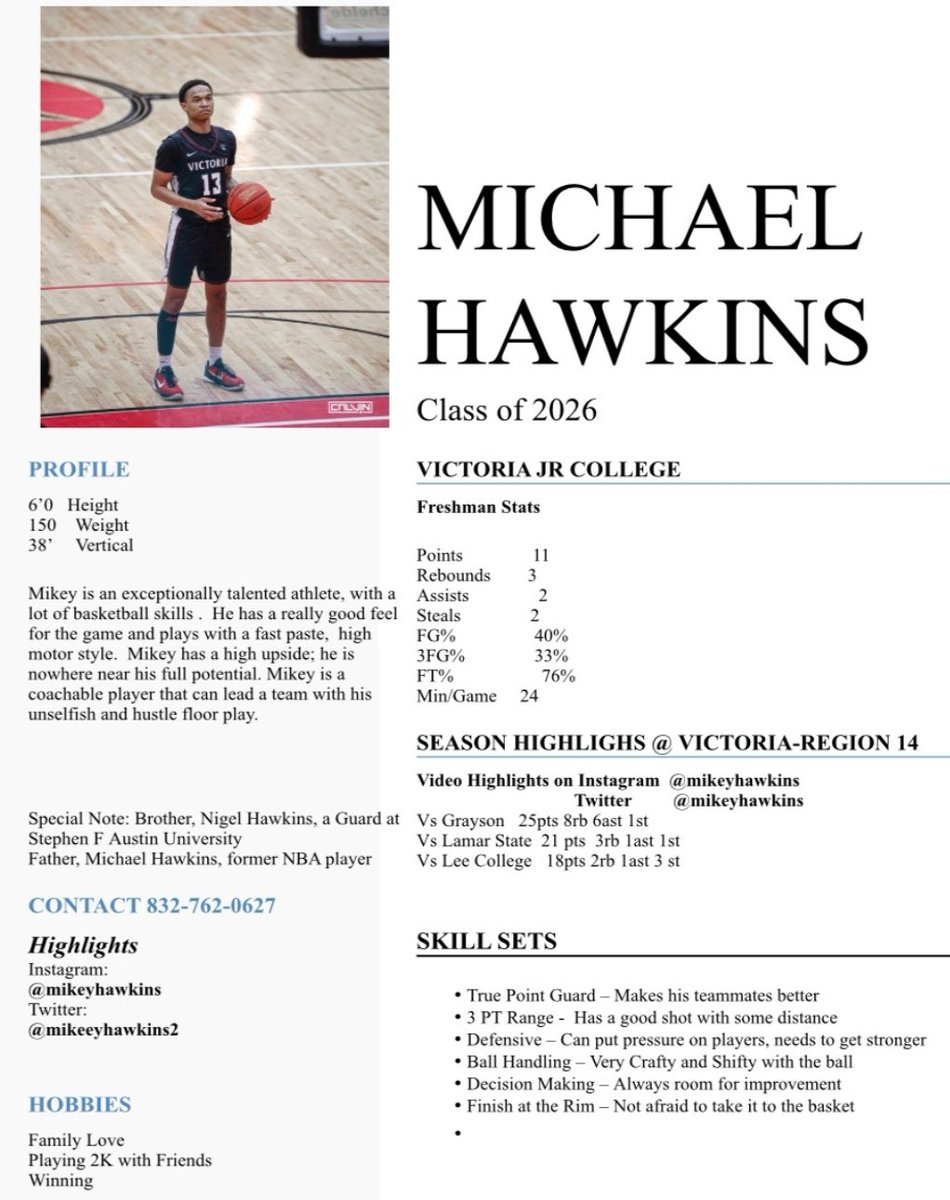 AllNOneSports1's tweet photo. 💥💥TRANSFER ALERT 💥💥

Freshman JUCO transfer 
6'0 G, Mikey Hawkins @mikeeyhawkins2 

✅️38" vertical

🏀vs. Grayson
25pts▪️8rbs▪️ 6ast
🏀vs. Lamar st.
21pts▪️3rbs▪️1ast
🏀vs. Lee
18pts▪️2 rbs▪️1 ast

Highlights 📽👇🏾

@4YFilms @Extraeyesmedia @RLewisAcademy @cyranchbhoops https://t.co/UIw1fIggeU
