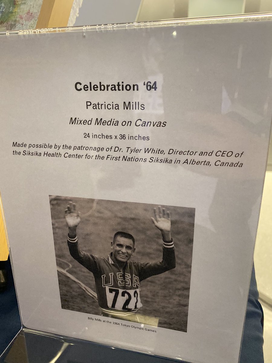 “Celebration 64” such a huge honour to help unveil an art piece of Grandpa Billy at the U.S Olympic &amp; Paralympic museum.

Amazing art piece done by grandma Pat as it’ll be forever store in the U.S Olympic museum. 

Definitely one for the books and a memory I’ll forever cherish!