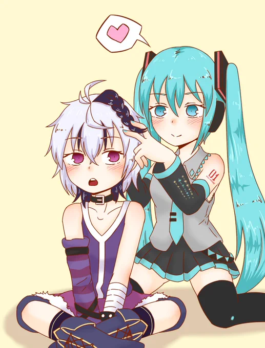 三つ編み#ふらわ〜と #初音ミク #花ミク 